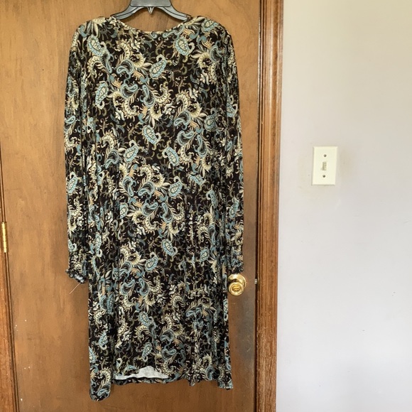 Relisted Skyes the Limit floral print smock detail dress soft w stretch boho 3X - Picture 14 of 17